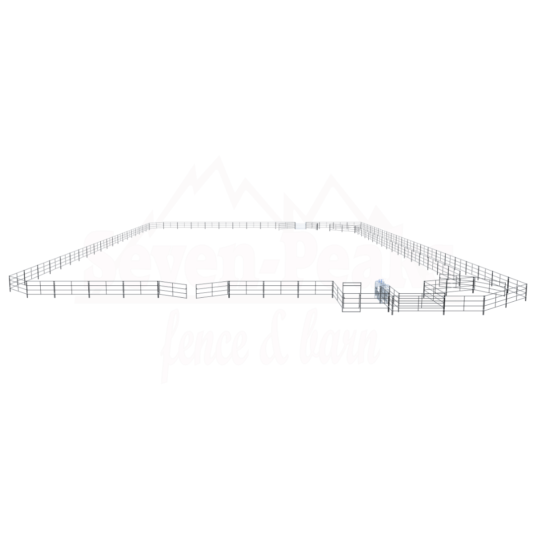 large livestock fencing layout diagram