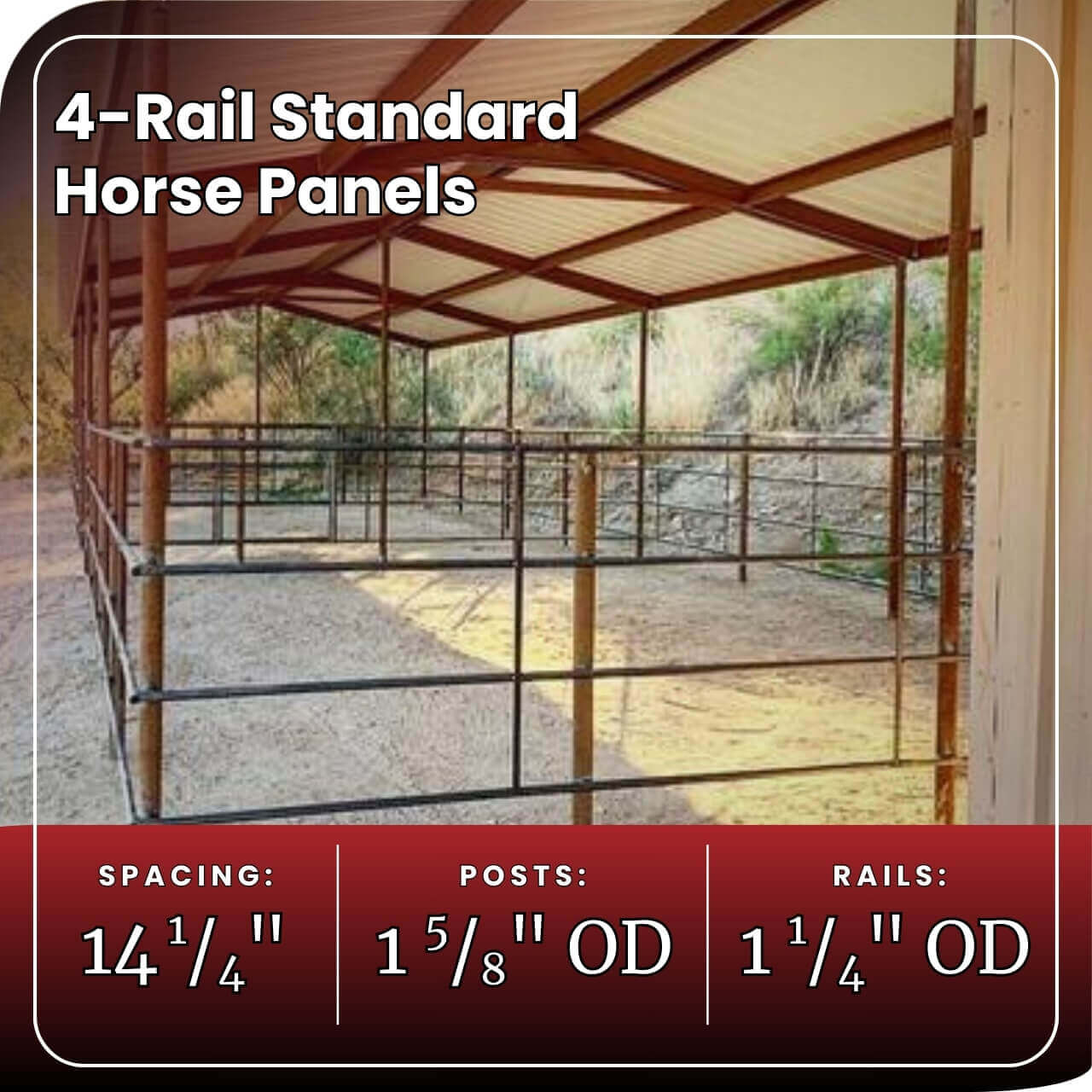 Horse Panel 10' - 4 Rail Standard