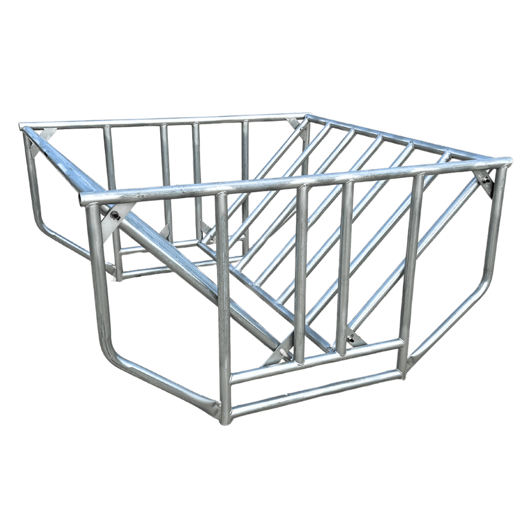 metal livestock hay feeder rack