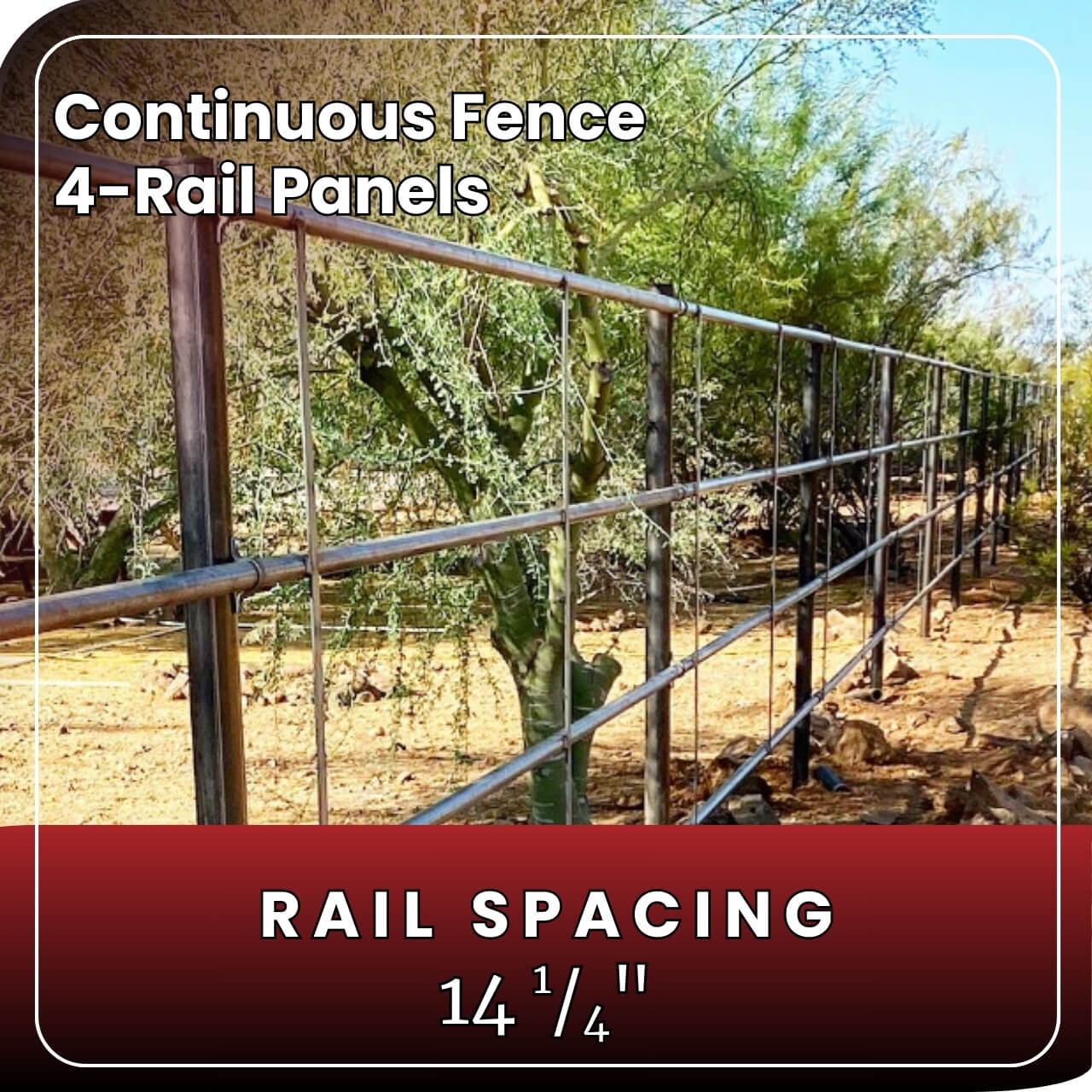 Continuous Fence - 4 Rail