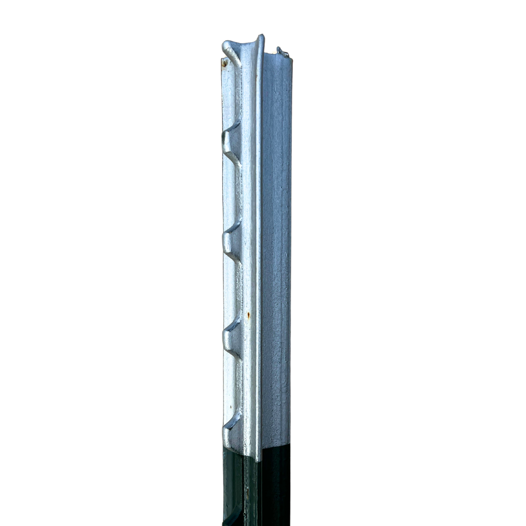 metal fence post isolated