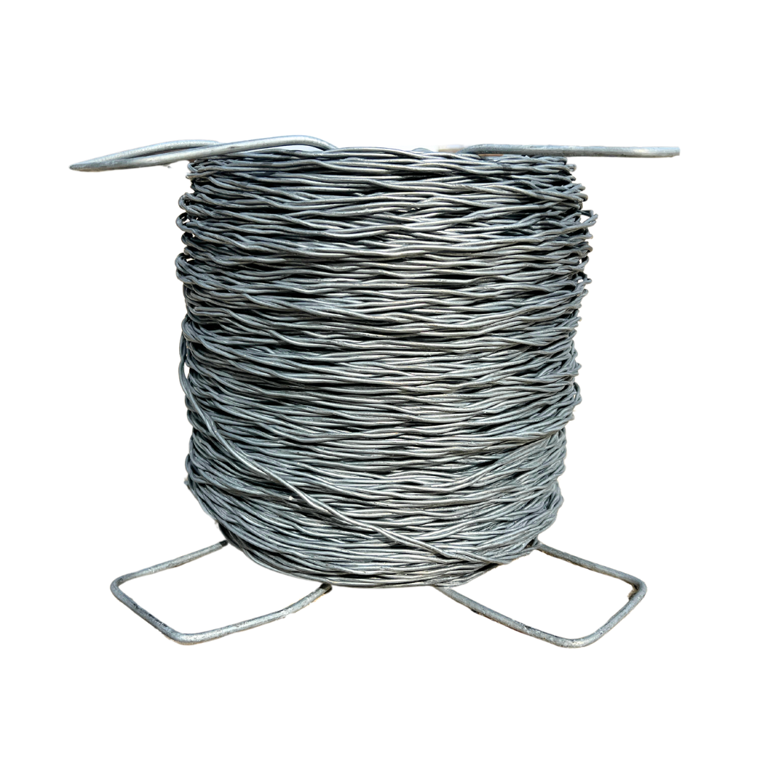 roll of barbed wire on stand