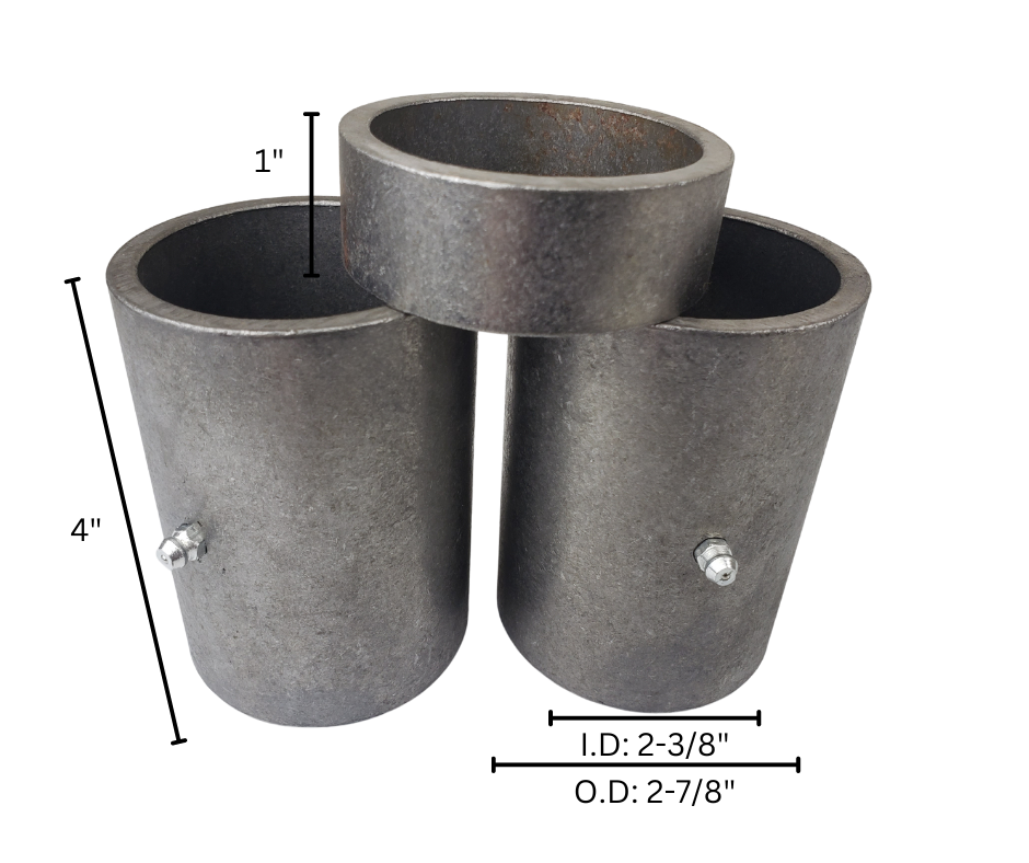 "three galvanized steel pipe connectors dimensions"