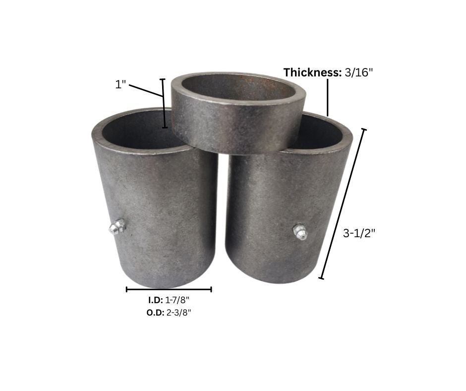 metal pipe connectors dimensions measurements