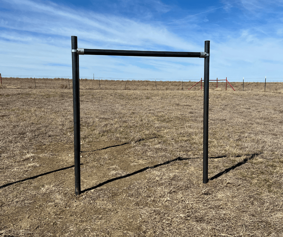 pull-up bar in open field