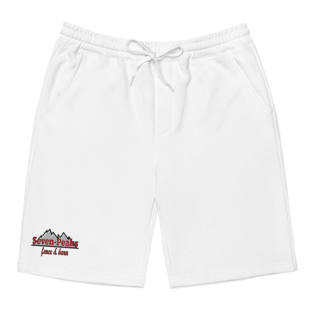 white shorts with seven peaks logo