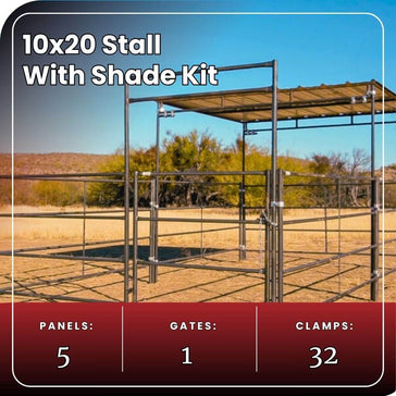 10x20 Stall Kit + 10x10 Shade