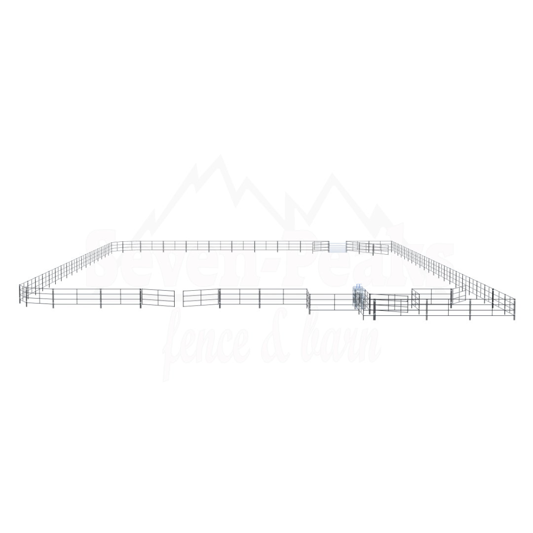 outdoor horse corral fencing system