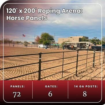 Roping Arena 120x200 - Horse Panels