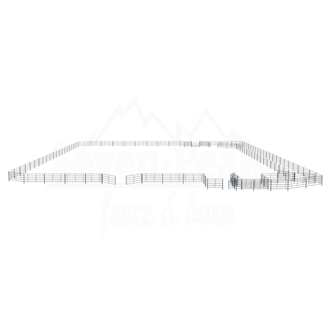 Roping Arena 140x220 - Continuous Fence