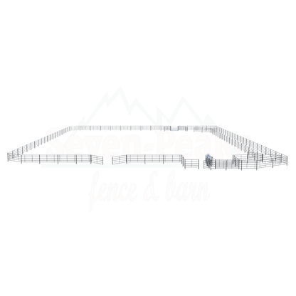 Roping Arena 140x220 - Continuous Fence