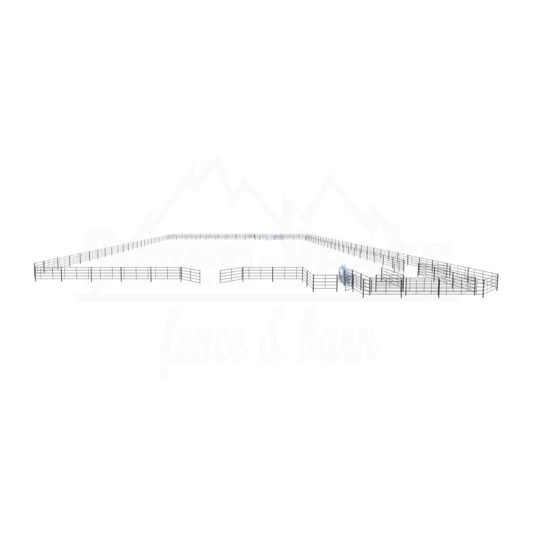 Roping Arena 140x240 - Continuous Fence