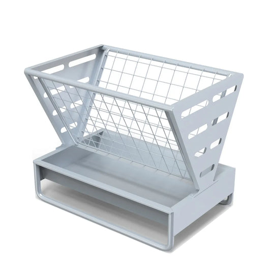 metal wire display bin basket shelving unit
