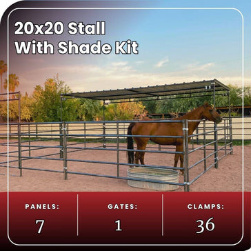 20x20 Stall Kit + 10x20 Shade