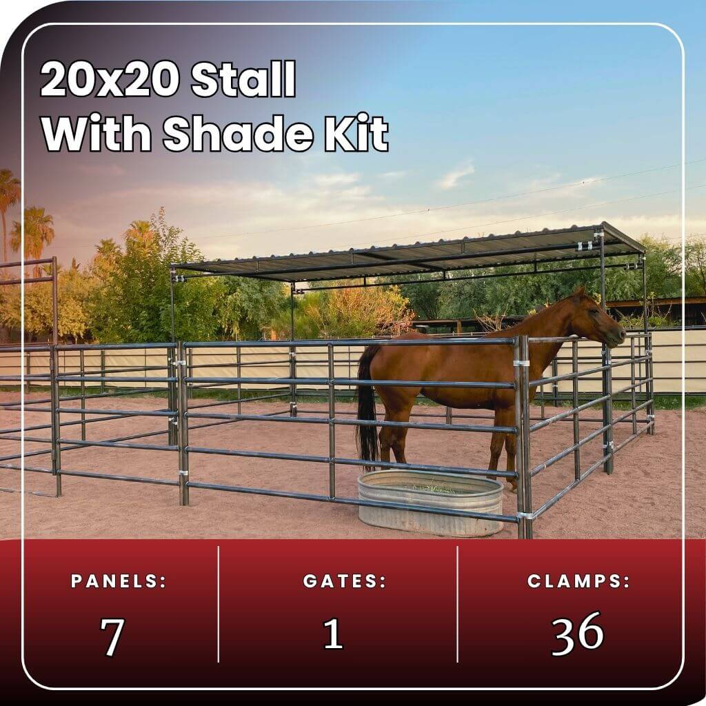 20x20 Stall Kit + 10x20 Shade