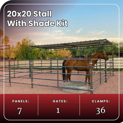 20x20 Stall Kit + 10x20 Shade