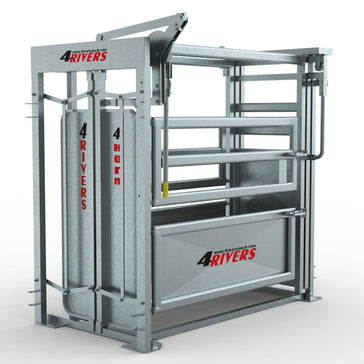 Galvanized Steel Cattle Chute With Side Gates