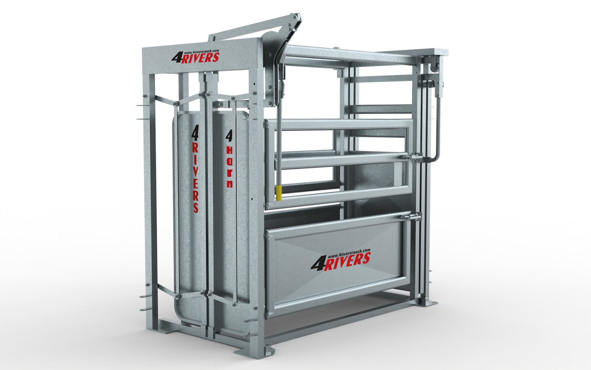 Galvanized Steel Cattle Chute With Side Gates
