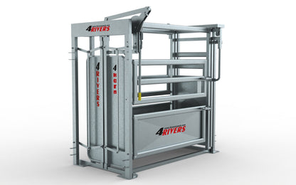 Galvanized Steel Cattle Chute With Side Gates