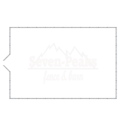 rectangular chain link fencing enclosure plan