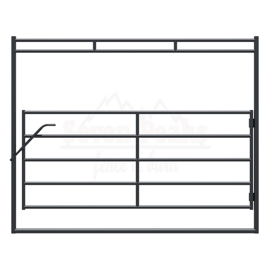 swing stall door with bow gate and vertical bar option