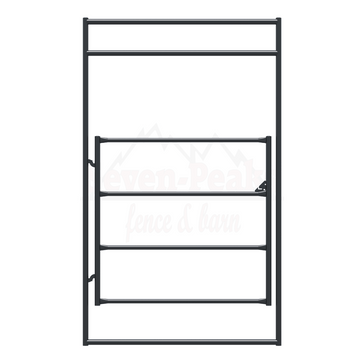 metal fence gate with mounting brackets