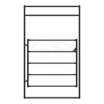 metal gate panel fence fixture