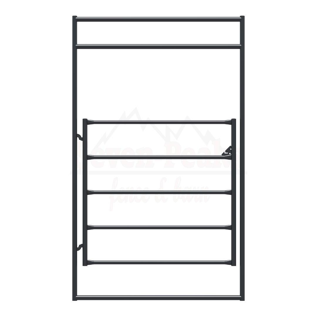 metal gate panel fence fixture