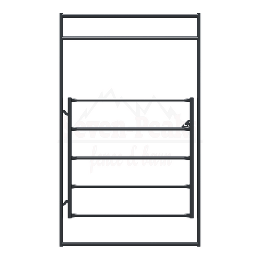 metal gate panel fence fixture