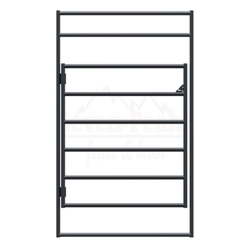 metal fence gate black outline