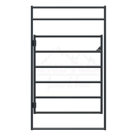 metal fence gate black outline