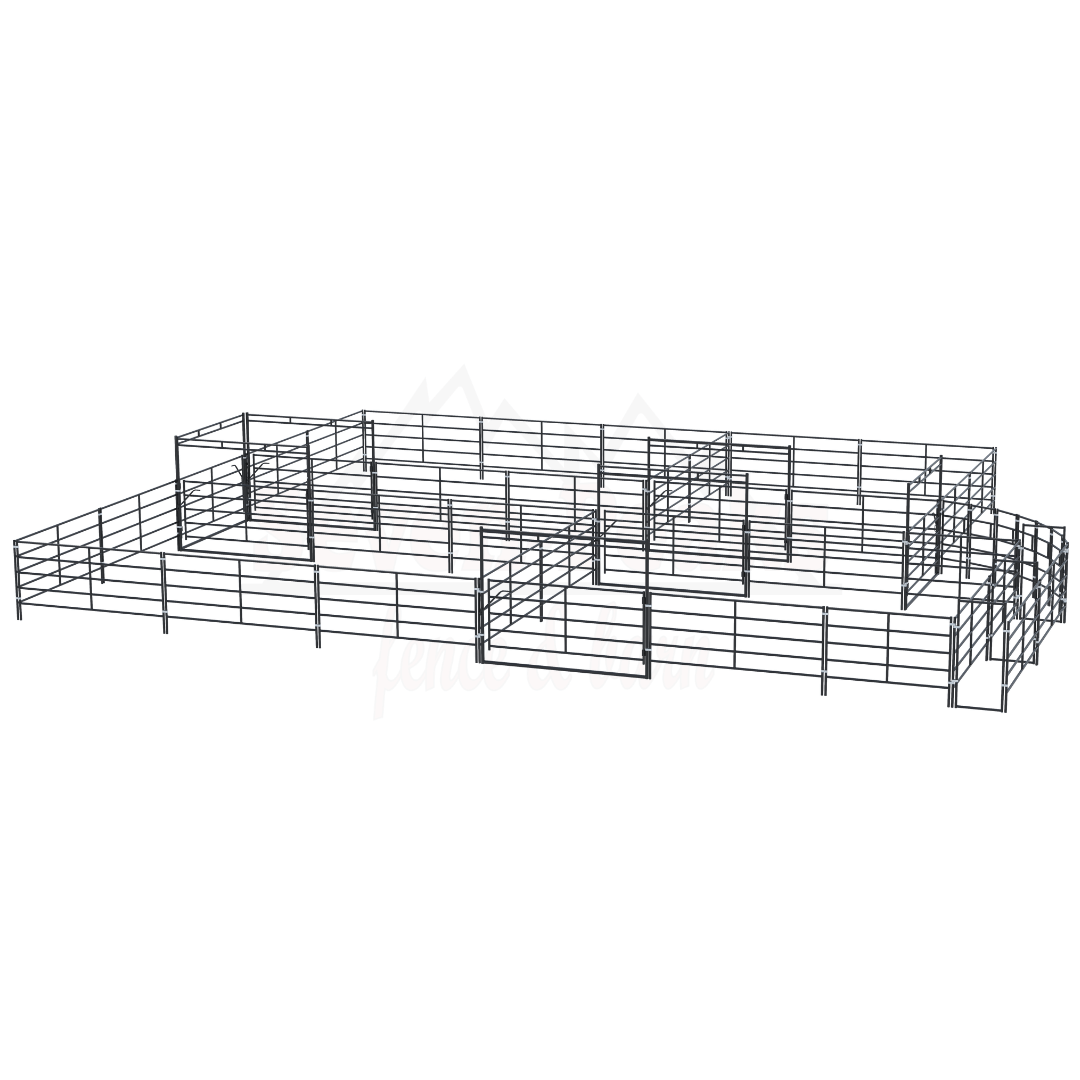 cattle yard design layout diagram