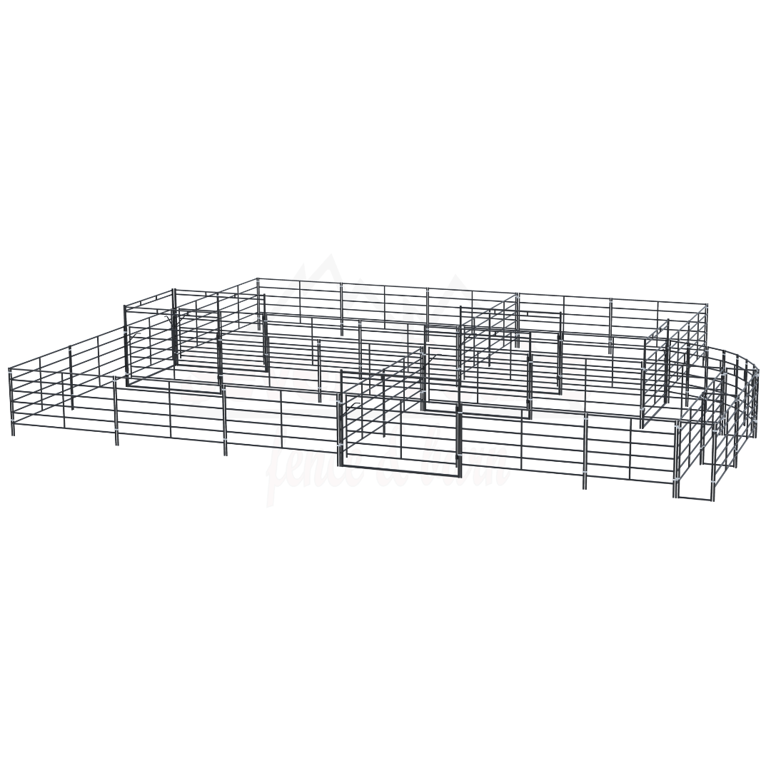 cattle corral system fence diagram