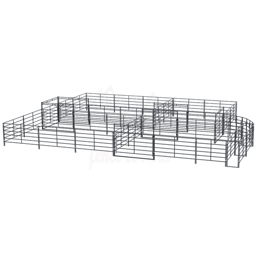 cattle corral system fence diagram