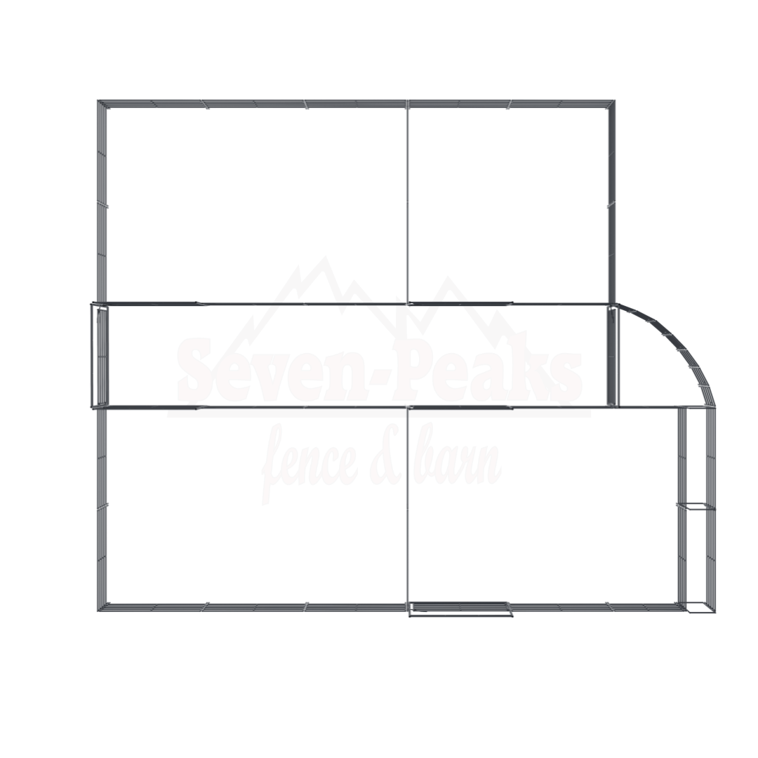 metal livestock corral layout