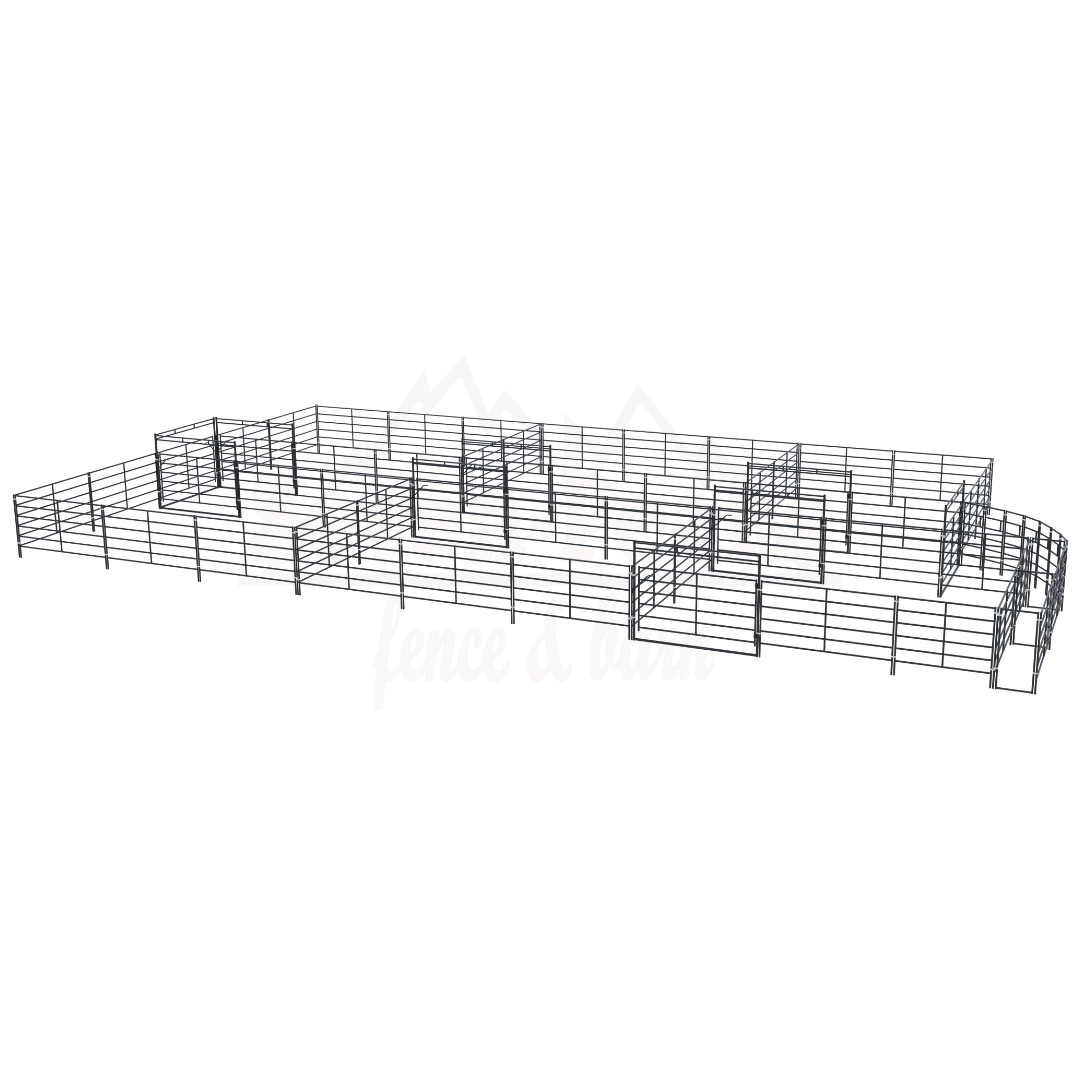 cattle-handling-corrals-steel-metal-fencing-setup