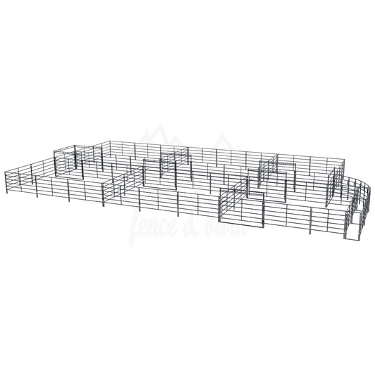 cattle-handling-corrals-steel-metal-fencing-setup