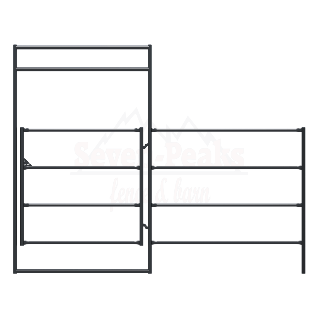 metal corral panels with gate