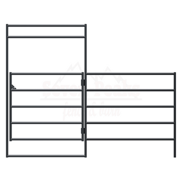 metal fence and gate design illustration