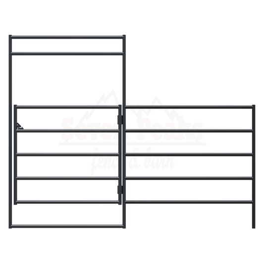 metal fence and gate design illustration