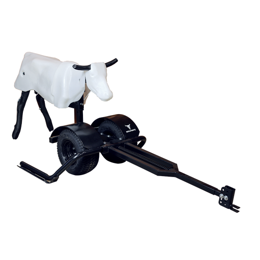 Rodeo practice dummy steer with wheels