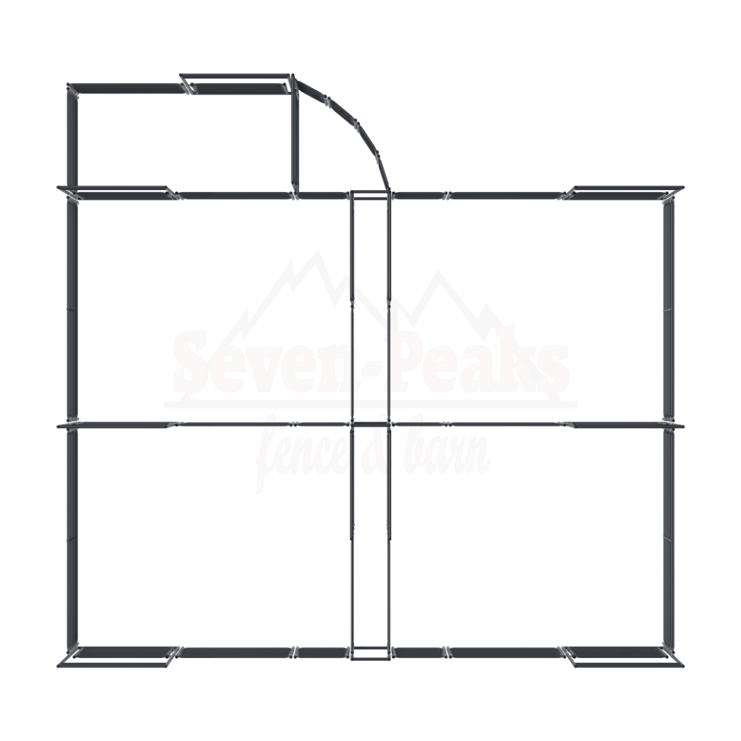 pipe fence system diagram