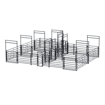 metal livestock pen structure modular gates