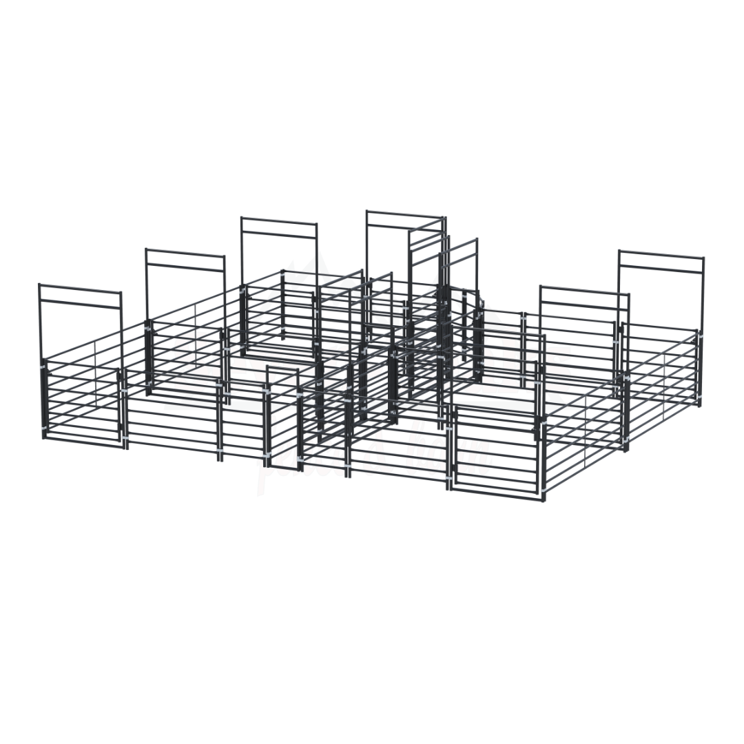 metal livestock pen structure modular gates