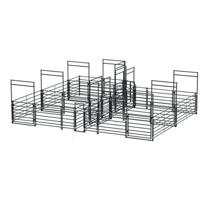 metal livestock pen structure modular gates