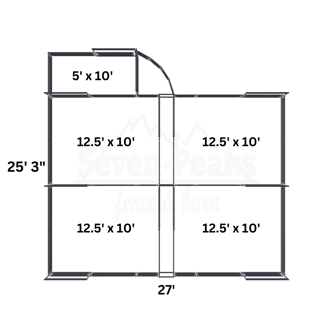 barn floor plan layout with dimensions