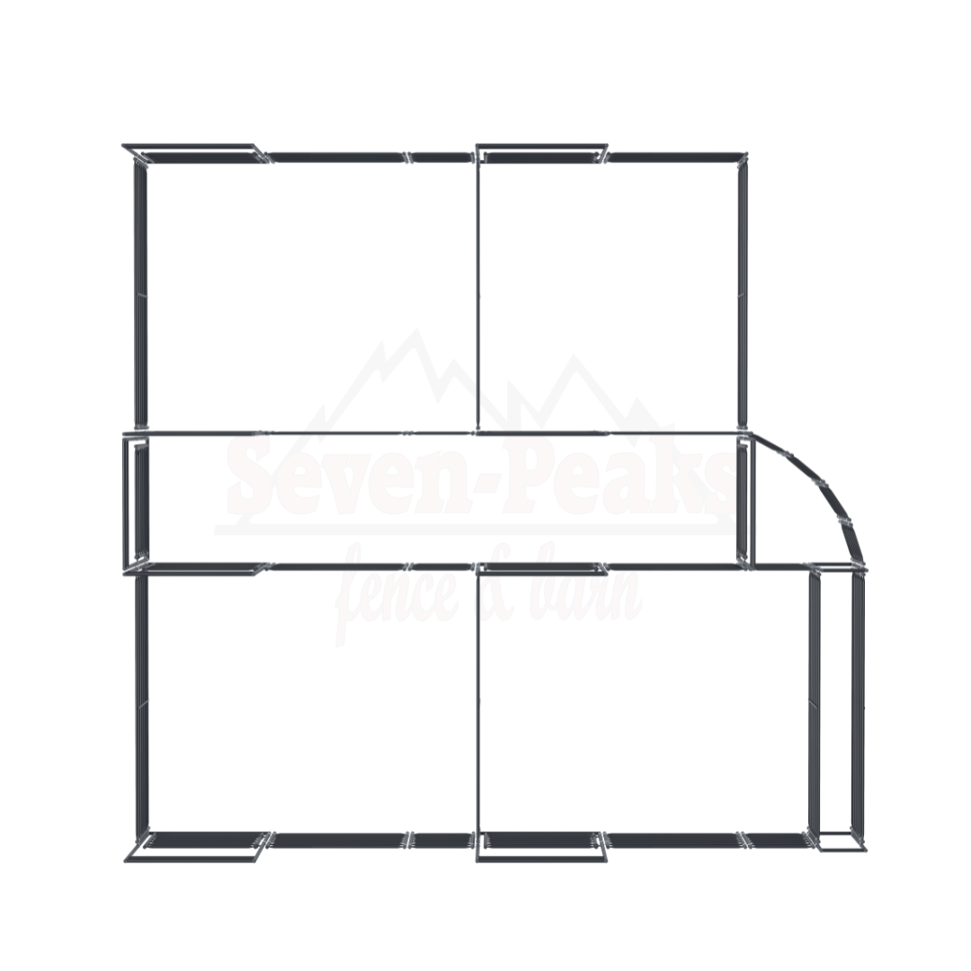 "fence panel frame diagram"