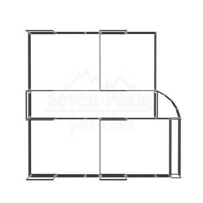 "fence panel frame diagram"