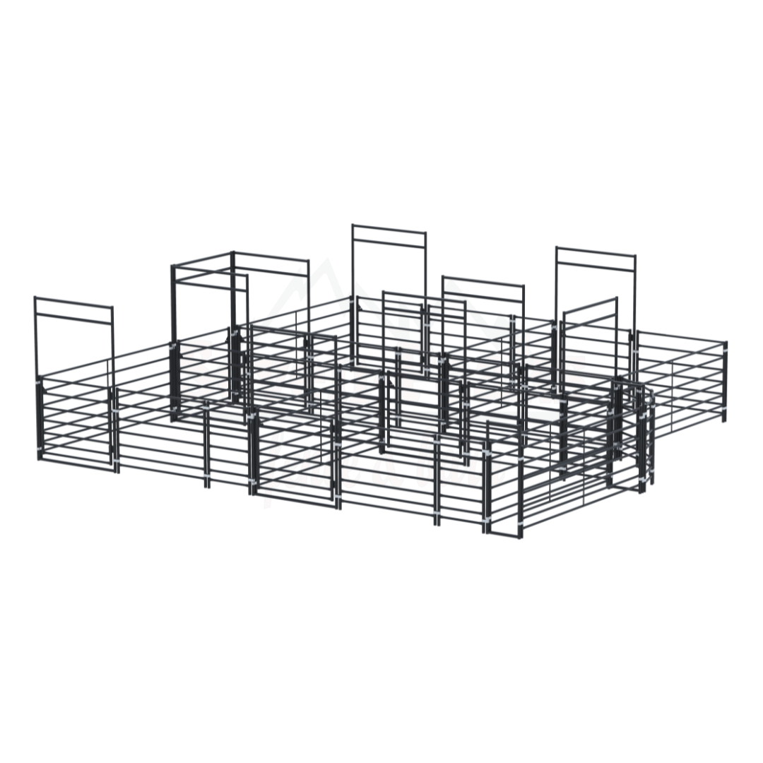 cattle yard design metal enclosure system