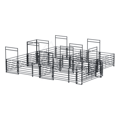 cattle yard design metal enclosure system